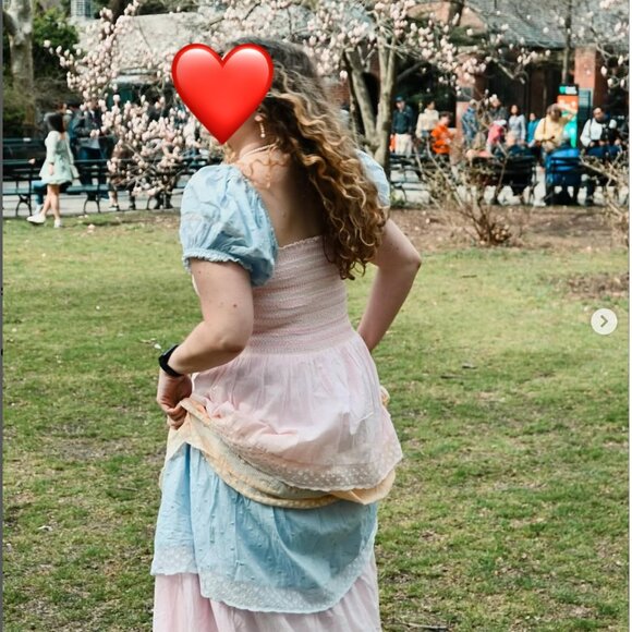 LoveShackFancy Capella dress in Ambrosia Garden / Rainbow tiered ruffle, XL - Picture 2 of 3